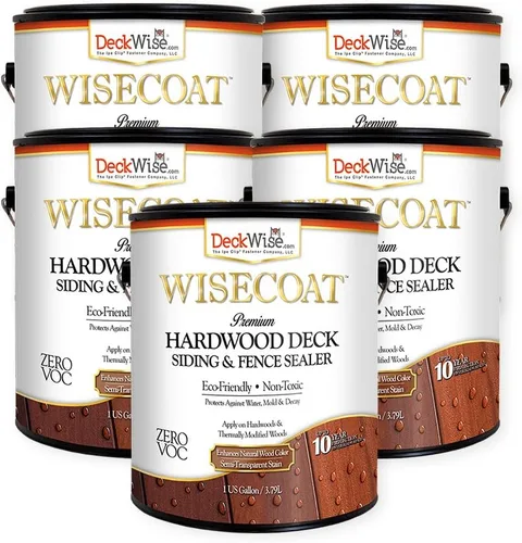 Vista 9 de DeckWise WiseCoat - Sellador impermeable transparente para cubiertas, revestimientos y cercas (1 galón)