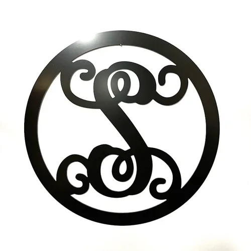 Vista 6 de PK Décor Initial Garden Flag for Outside, Initial Gifts for Women, 12 inch, Letter Monogram Initial Yard Sign, Gift for Her, Last Minute Gift Idea