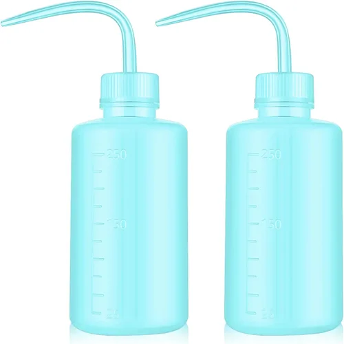Vista 11 de Botella de Lavado 2 piezas 250ml/8oz Herramientas de Riego de Seguridad, Plástico Económico de Compresión para Lavado y Limpieza con Boca Estrecha
