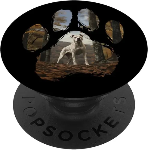 Vista 6 de Dogo Argentino Mountain Paw Design Dog Mom Dad PopSockets MagSafe PopGrip for iPhone