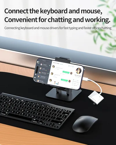 Vista 5 de Adaptador de cargador de lector de tarjetas micro SD Lightning a USB 6 en 1 para iPhone 13 14 Pro Max para iPad Dongle para Apple MFI certificado