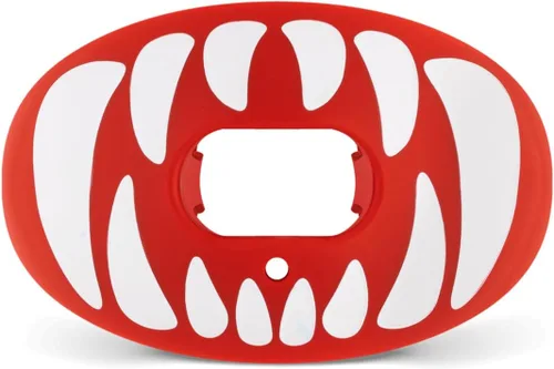Vista 7 de Battle Oxygen Predator - Protector bucal de fútbol – Protector bucal deportivo de máximo oxígeno – Boquilla se adapta con o sin aparatos ortopédicos