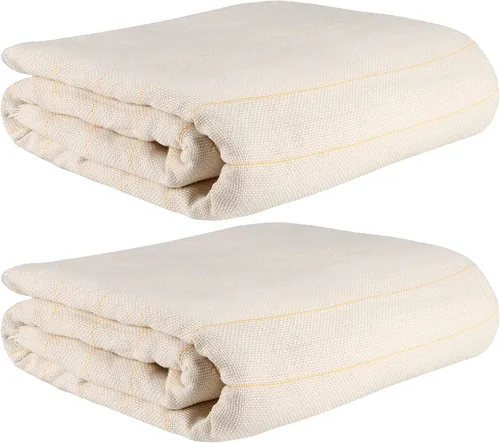 PINGEUI 2 piezas de tela de acolchado de 39 x 197 pulgadas con líneas marcadas, tela de monje de aguja perforadora de gran tamaño, tela de respaldo