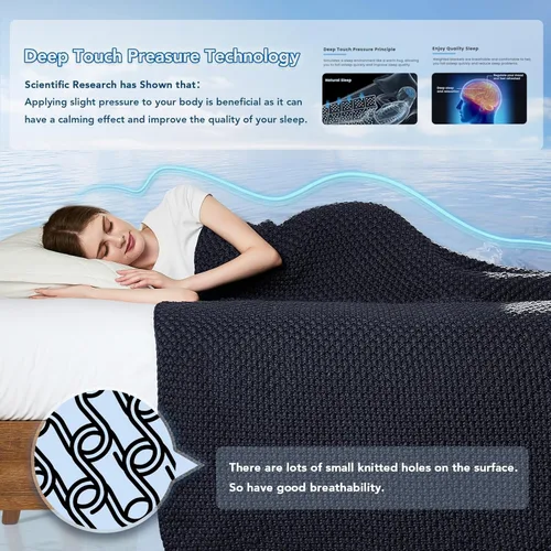 Vista 12 de Topcee - Manta con peso (3 libras, 36 x 48 pulgadas), refrescante, para dormir, perfecta para 20 a 40 libras, manta transpirable de tamaño de manta