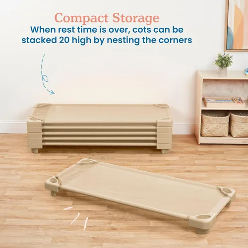 Vista 27 de ECR4Kids - Cama apilable para niños, para el cuidado diurno