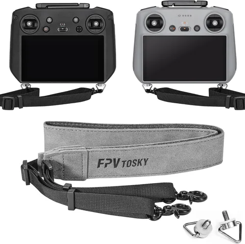 Vista 7 de FPVtosky Cordón para DJI RC 2 y RC y RC Pro 2, correa de cuello RC, cuero suave compatible con accesorios de mando a distancia DJI