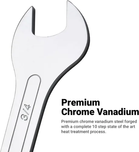 Vista 3 de Capri Tools 11850-0607 - Llave de extremo abierto súper delgada de 6 mm x 7 mm, métrica