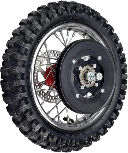 Vista 2 de Rueda trasera completa con buje rojo para el Razor SX500 McGrath Dirt Rocket