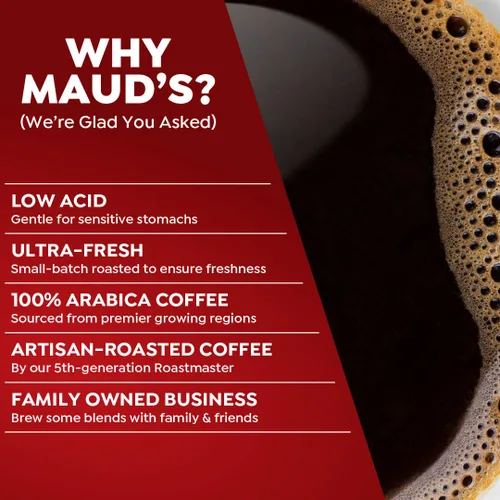 Vista 4 de Maud's - Cápsulas de café reciclables, compatibles con la cafetera Keurig K-Cup, una sola porción de café 100% arábica de tueste medio, 18
