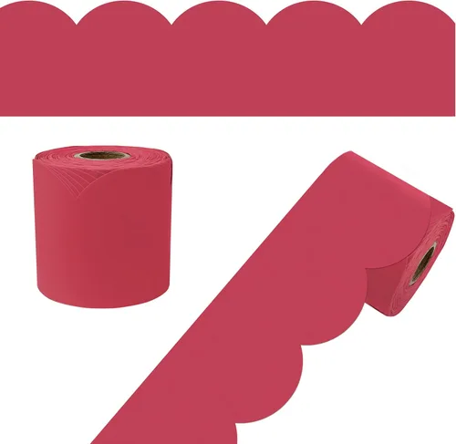 Vista 39 de Carson Dellosa Kind Vibes - 65 pies de bordes para tablón de anuncios de arcoíris, 1 rollo de ribete bohemio para pizarra rodante, corcho