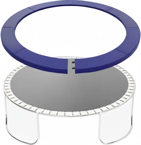 Trampoline Pro Blue 15 Ft 14 ft 12ft Trampoline Spring Cover, with Easy Install Split Design, Universal Trampoline Pad Replacement