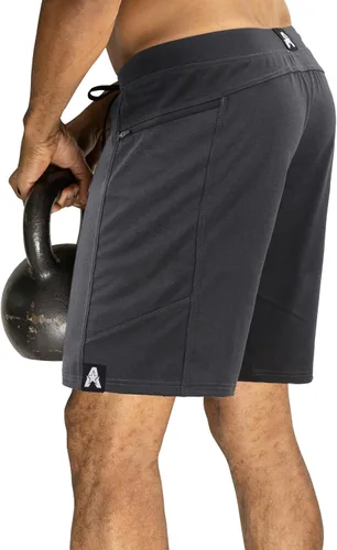 Vista 19 de Anthem Athletics Hyperflex - Pantalones cortos de entrenamiento para hombre Bandera negra y americana G2