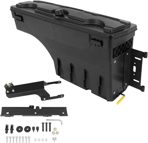 Vista 8 de SCITOO Caja de almacenamiento con contraseña para cama de camión Tits para Ford para F-150 2015-2022 lado derecho del pasajero