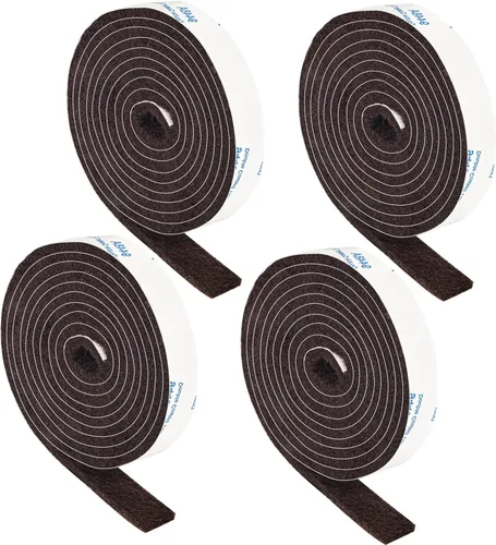 Vista 24 de Almohadillas de fieltro para muebles, almohadillas de fieltro para muebles, 12.7 cm x 101.6 cm, negras, cortables
