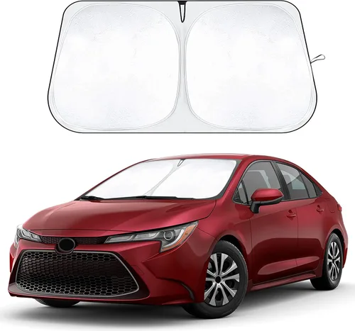 Vista 83 de EcoNour - Parasol plegable para parabrisas de Toyota Tacoma 2016-2025 2026, accesorios para camioneta de 2 puertas y 4 puertas, protector de visera