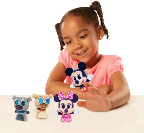 Vista 2 de Disney Junior Music Lullabies - Marionetas de dedo, incluye Mickey Mouse, Minnie Mouse, Bingo y Rolly