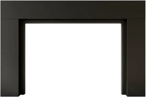 Vista 7 de Modern Ember Sabine Kit de Marco Envolvente de Repisa de Chimenea de Madera, Negro Apertura de 48" x 42" 72" x 54" Total Estética Moderna