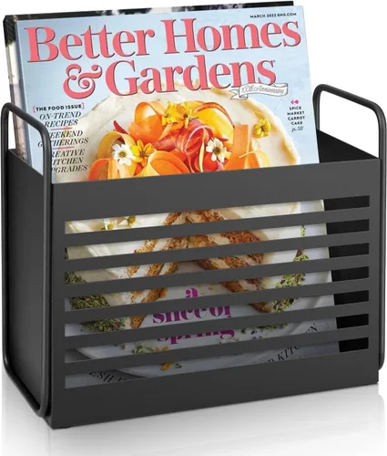 Estante para revistas, archivador de revistas, organizador de correo, organizador de carpetas para revistas, libros, periódicos, tabletas en el