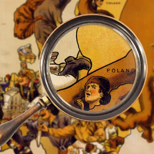 Vista 2 de Map of Europe - 1900 - John Bull and his Friends - Antique Allegorical Map - 16 x 24 inches