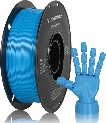 Vista 9 de TINMORRY - Filamento Rapid PETG-Eco de 1.75 mm para impresora 3D, compatible con impresora 3D Bambu FDM, 2.2 libras (1 kg), 1 bobina, color naranja