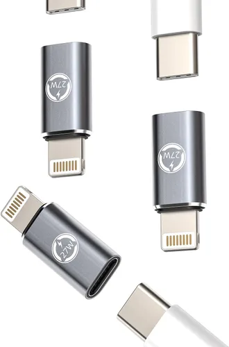 Vista 13 de Paquete de 3 adaptadores USB C macho a compatible con Lightning hembra, compatible con Apple iPhone15 Pro Max Plus iPad Pro Air Mini para Galaxy