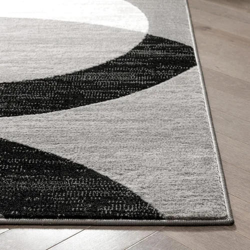 Vista 6 de Well Woven Dulcet Bingo - Alfombra geométrica moderna gris de 2 pies 7 pulgadas x 3 pies 11 pulgadas