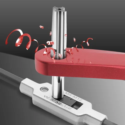 Vista 7 de Herramientas de reparación de roscas de bicicleta, dispositivos de roscado de roscas de bicicleta, herramientas de reparación de roscas de pedales