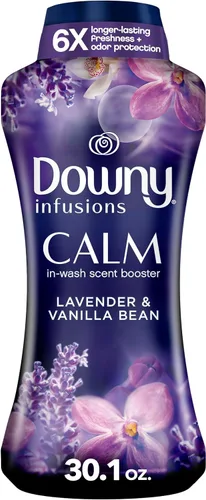 Vista 144 de Downy Infusiones - Perlas potenciadoras de aroma en el lavado, aroma Calm de lavanda y vainilla, 5.7 onzas