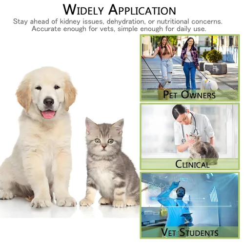Vista 7 de V·RESOURCING Refractómetro para perros y gatos, gravedad específica de orina de mascotas (1.000 ~ 1.060) Refractómetro clínico con suero o prueba