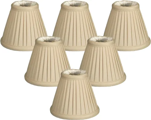 Vista 11 de Royal Designs, Inc. Pantalla plisada Empire CS-111BG, color beige, 2,5 x 5 x 4,25
