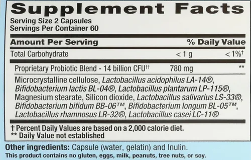 Vista 5 de Nutrition Now Probiótico Acidophilus PB8, sin gluten, 120 cápsulas (paquete de 1)
