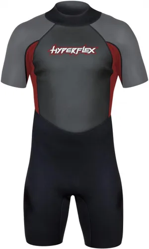 Vista 11 de HYPERFLEX Traje de neopreno corto de 0.098 in para hombre y mujer, surf, deportes acuáticos, buceo, esnórquel, cómodo, flexible, ajuste anatómico