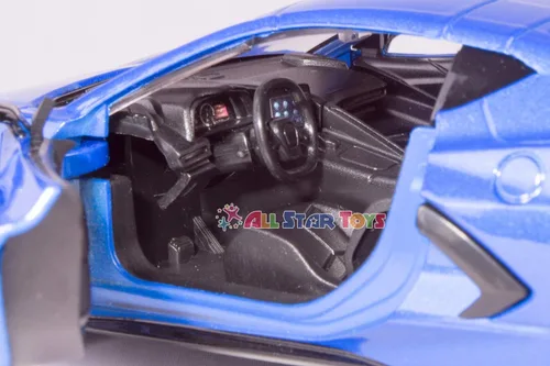 Vista 6 de Motormax 2020 Chevrolet Corvette C8 Stingray Blue Metallic Timeless Legends 1/24 Diecast Model Car 79360, unisex