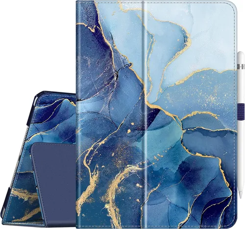 Vista 10 de Fintie Funda tipo folio para iPad de 9ª, 8ª y 7ª generación (2021/2020/2019) de 10.2 pulgadas, protección en las esquinas, cubierta trasera de cuero