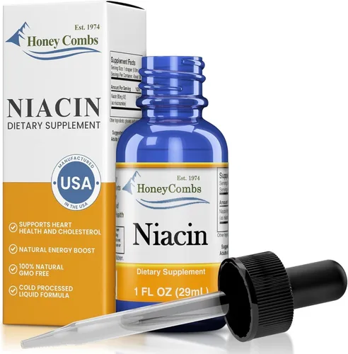 Vista 6 de HoneyCombs Paquete de gotas líquidas de niacina de vitamina B1 B2 B3 – Suplemento líquido de vitamina B complejo – B1 tiamina B2 riboflavina B3