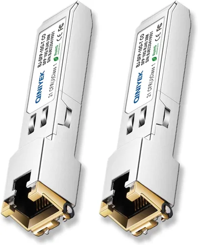 Vista 11 de [Paquete de 1] Transceptor SFP+ de 1.25/2.5/5/10G-T a RJ45, módulo de Ethernet de cobre compatible con Cisco SFP-10G-T-S, MikroTik S+RJ10, Ubiquiti