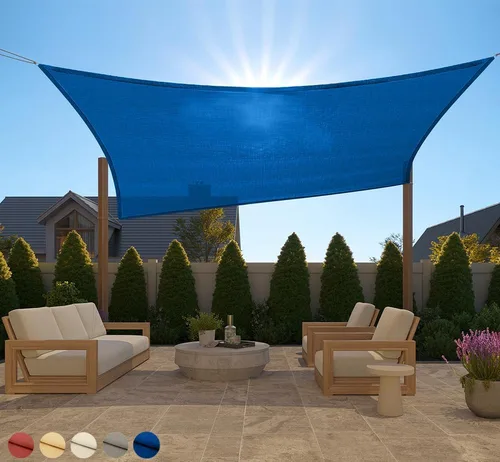 Vista 49 de GORILLA GRIP - Toldo parasol resistente, protección UV, resistente a la decoloración, desgarros y óxido, rectangular, con bordes curvos que bloquean