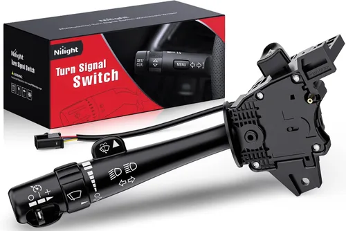 Vista 20 de Nilight Interruptor de Señal de Giro Compatible con 1995 1996 1997 1998 1999 Chevy C1500 K1500 Pickup Tahoe GMC C1500 K1500 Pickup Yukon 1995-2000
