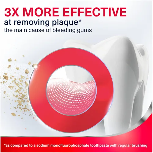 Vista 5 de Pasta dental de menta limpia Parodontax para la salud de las encías, ayuda a prevenir las caries, anticaries y antigingivitis - 3.4 onzas x 3