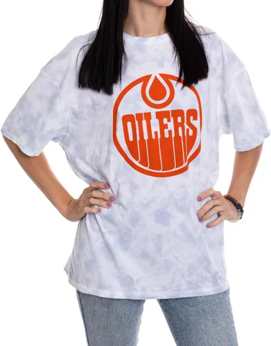 Vista 8 de Calhoun NHL - Camiseta de manga corta con hombros caídos y cuello redondo para mujer