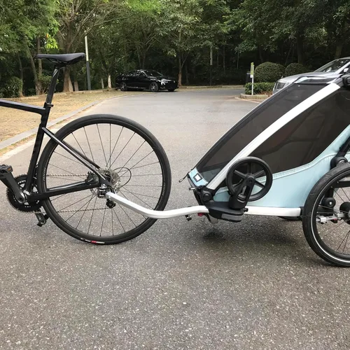 Vista 5 de Taza de enganche para remolque de bicicleta Thule Chariot Sports Cross Lite Courier Coaster Cadence Cab Axle Mount Enganche compatible con bicicleta