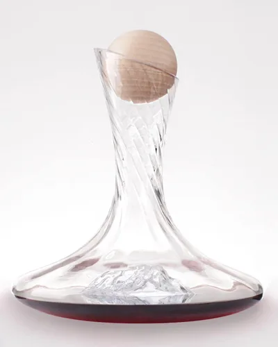 Vista 2 de Wine Decanter Hand-Blown Red Wine Carafe Decanter, Crystal Wine Decanter Wine Decanter with Stopper(750ML)