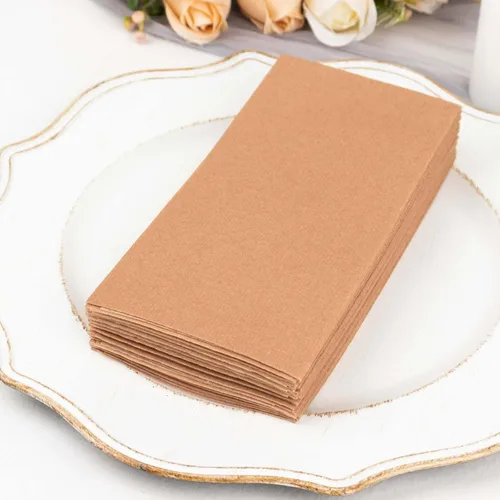 Vista 31 de Efavormart - Paquete de 20 servilletas de papel Airlaid de papel suave con tacto de lino rosa rubor de oro rosa, altamente absorbentes