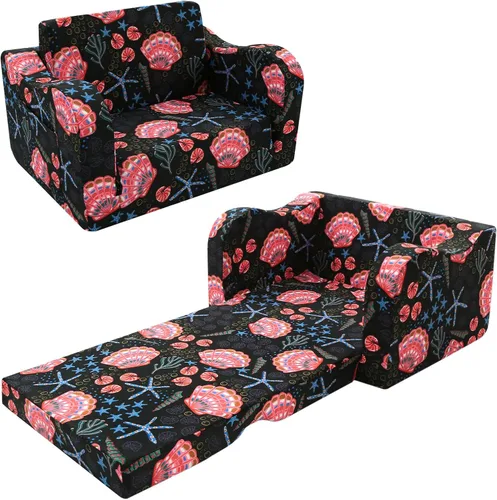 Vista 32 de MeMoreCool Silla Infantil 2 en 1, Sofá Cama Plegable para Niños, Beige (Edades 1-3) – Silla de Terciopelo que se Extiende a Sofá-Cama Espuma