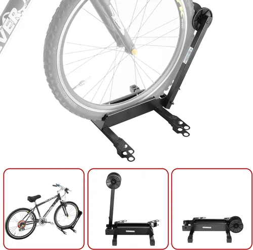 Vista 3 de RAD Cycle EZConnect - Soporte plegable para bicicleta, para guardar bicicletas, se conecta más para hacer un soporte multibicicleta