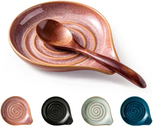 Vista 17 de Soporte para Cucharas, Soporte para Cucharas de Cocina para Estufa, Soporte para Utensilios para Cucharas, Cucharones, Pinzas, Espátula, Soporte