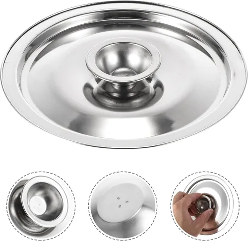 Vista 4 de DOITOOL Tapa de olla de acero inoxidable, tapa de cacerola pequeña, cubierta para ollas de especias, olla de condimentos, mini cacerola, utensilios