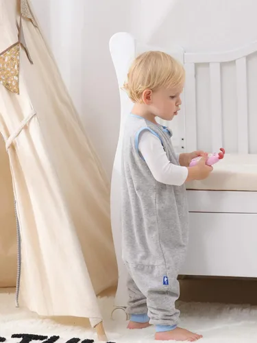 Vista 28 de Sincere Saco de dormir para bebé, primavera, otoño, cálido, saco de dormir para caminar con piernas, mantas de pijama, 6 meses a 4 años