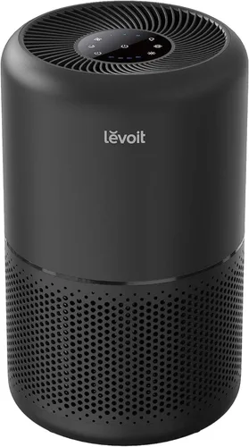 LEVOIT Core300-P - Purificador de aire para alérgenos domésticos y pelo de mascotas en el dormitorio, cubre hasta 1073 pies cuadrados por 56 W, Negro