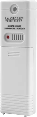 Vista 2 de La Crosse Technology Sensor inalámbrico de temperatura y humedad para exteriores, montado en la pared, preciso, resistente a la intemperie, amplio